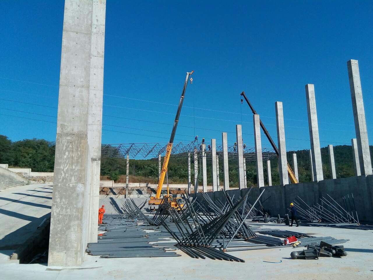 南阳搅拌站网架